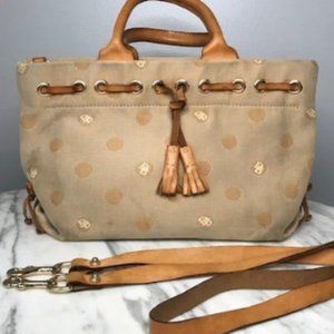Dooney & Bourke Small Tassel Bag in Tan